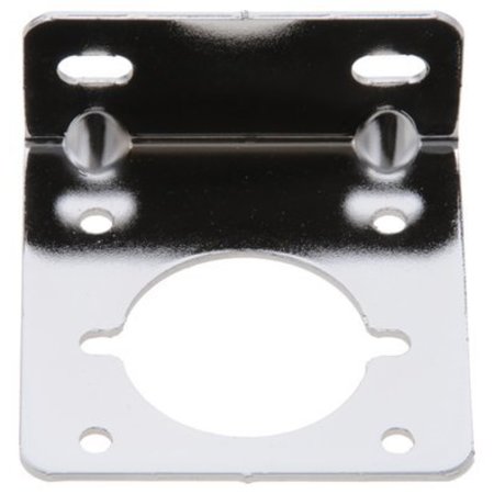 ZEROSTART Mounting Bracket For Weatherproof Receptacles - Chrome Plated, For 2 Or 4 Hole Mount Receptacles 8606048